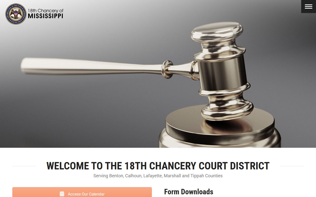 18th Chancery District site for Marshall County, which does not handle traffic records