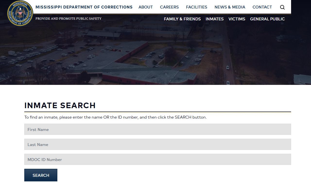 Mississippi Department of Corrections inmate search for Marshall County inmates